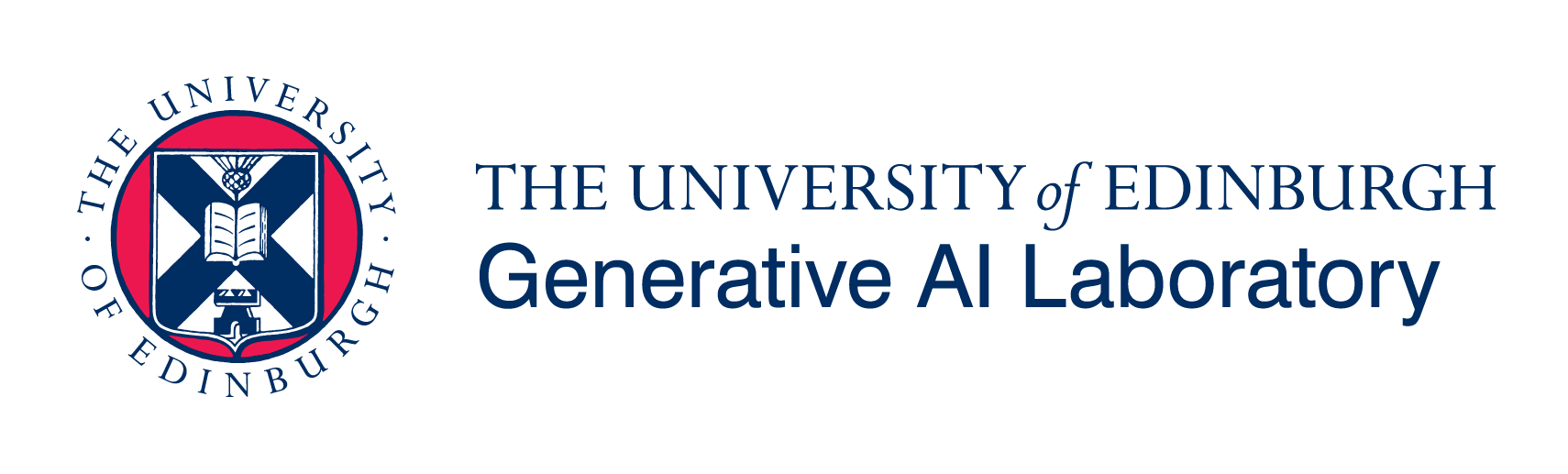 A logo for University of Edinburgh's Generative AI Laboratory