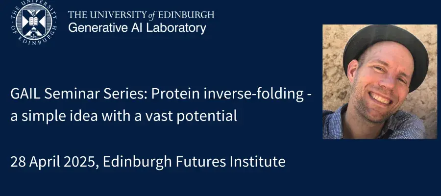 A banner with details of the GAIL Seminar Series on 28 April