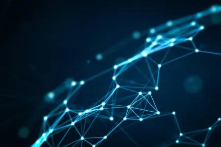 A graphic representation of a neural network