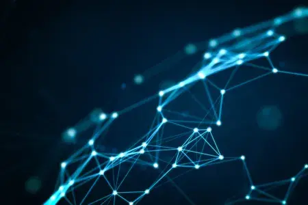 A graphic representation of a neural network